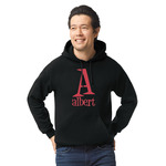 Name & Initial Hoodie - Black - Large (Personalized)