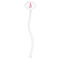 Name & Initial Clear Plastic 7" Stir Stick - Oval - Single Stick