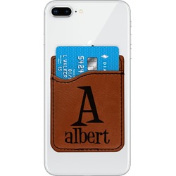 Name & Initial Leatherette Phone Wallet (Personalized)