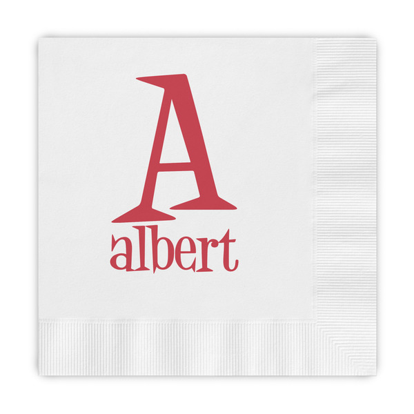 Custom Name & Initial Embossed Decorative Napkins (Personalized)