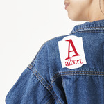 Name & Initial Twill Iron On Patch - Custom Shape (Personalized)