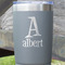 Name & Initial Gray Polar Camel Tumbler - 20oz - Close Up