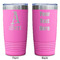 Name & Initial Pink Polar Camel Tumbler - 20oz - Double Sided - Approval