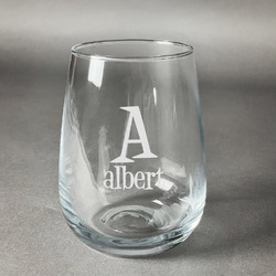 Personalized Etched Wine Glass- Name/Word/Initial