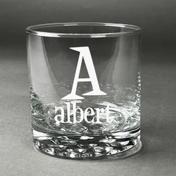 Name & Initial Whiskey Glass - Engraved - Single (Personalized)