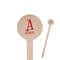 Name & Initial Wooden 7.5" Stir Stick - Round - Closeup