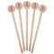 Name & Initial Wooden 7.5" Stir Stick - Round - Fan View