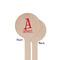 Name & Initial Wooden 7.5" Stir Stick - Round - Single Sided - Front & Back