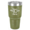 Multiline Text 30 oz Stainless Steel Ringneck Tumbler - Olive - Front