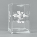 Multiline Text Acrylic Pen Holder (Personalized)