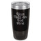 Multiline Text Black Polar Camel Tumbler - 20oz - Front