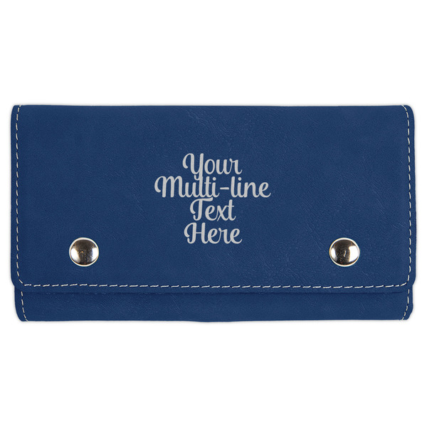 Custom Multiline Text Cards & Dice Set - Navy Blue (Personalized)