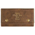 Multiline Text Cards & Dice Set - Rustic Brown (Personalized)