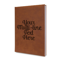 Multiline Text Leatherette Journal - Double-Sided (Personalized)