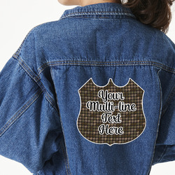 Multiline Text Twill Iron On Patch - Custom Shape - 2XL - Single (Personalized)
