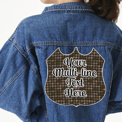 Multiline Text Twill Iron On Patch - Custom Shape - 3XL - Single (Personalized)