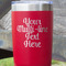 Multiline Text Red Polar Camel Tumbler - 20oz - Close Up