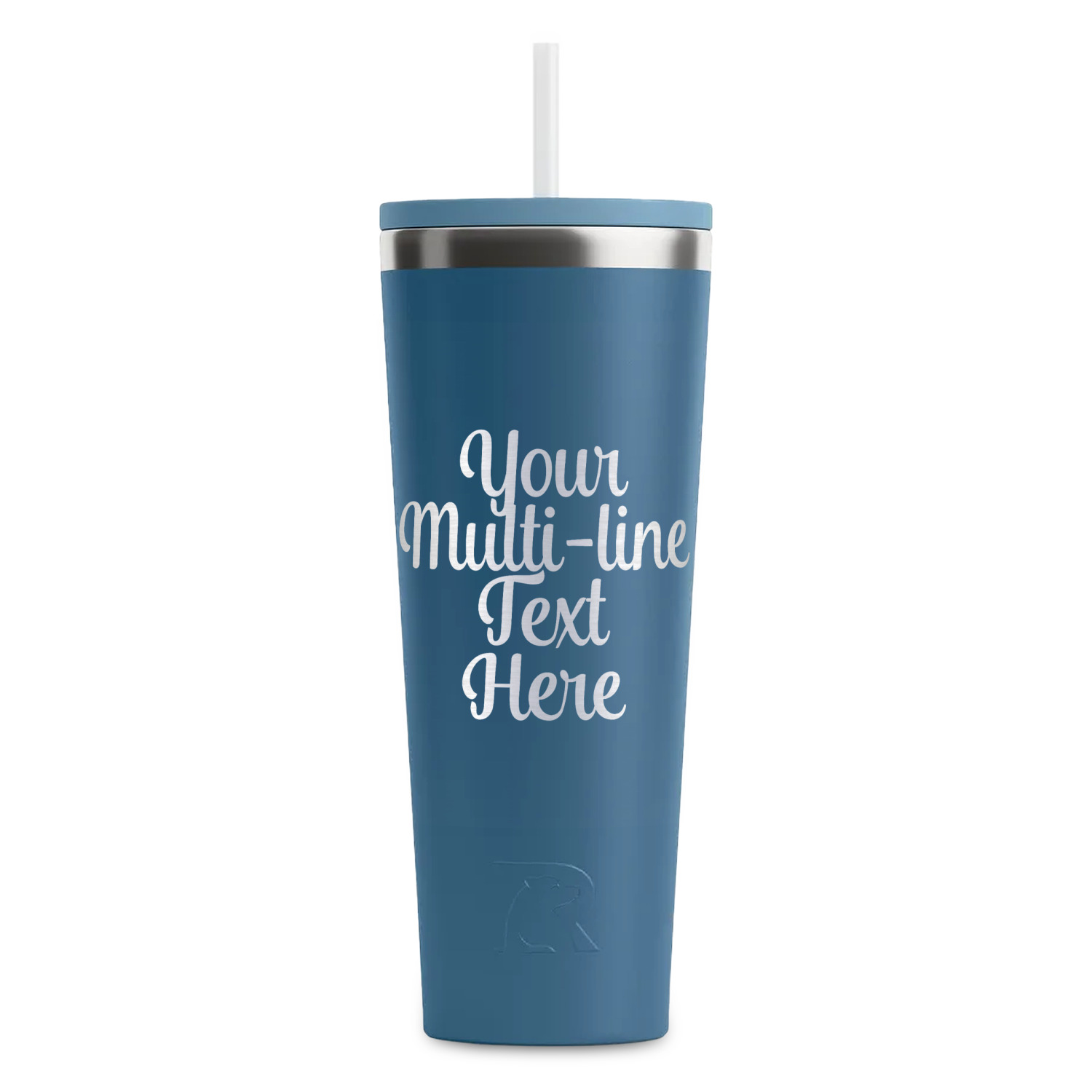 https://www.youcustomizeit.com/common/MAKE/837471/Multiline-Text-Steel-Blue-RTIC-Everyday-Tumbler-28-oz-Front.jpg?lm=1698259271