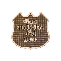 Multiline Text Natural Wooden Sticker (Personalized)
