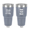 Sassy Quotes 30 oz Stainless Steel Ringneck Tumbler - Grey - Double Sided - Front & Back