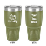 Sassy Quotes 30 oz Stainless Steel Tumbler - Olive - Double-Sided