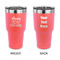 Sassy Quotes 30 oz Stainless Steel Ringneck Tumblers - Coral - Double Sided - APPROVAL