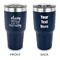 Sassy Quotes 30 oz Stainless Steel Ringneck Tumblers - Navy - Double Sided - APPROVAL