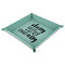 Sassy Quotes 9" x 9" Teal Leatherette Snap Up Tray - MAIN