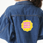 Sassy Quotes Twill Iron On Patch - Custom Shape - X-Large - Set of 4