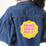 Sassy Quotes Twill Iron On Patch - Custom Shape - 2XL - Set of 4