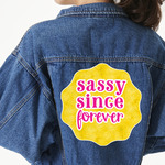 Sassy Quotes Twill Iron On Patch - Custom Shape - 3XL - Set of 4