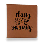 Sassy Quotes Leather Binder - 1" - Rawhide