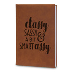Sassy Quotes Leatherette Journal - Large - Double Sided