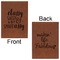 Sassy Quotes Leatherette Sketchbooks - Large - Double Sided - Front & Back View