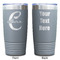 Name & Initial (Girly) Gray Polar Camel Tumbler - 20oz - Double Sided - Approval