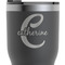 Name & Initial (Girly) RTIC Tumbler - Black - Close Up