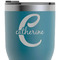 Name & Initial (Girly) RTIC Tumbler - Dark Teal - Close Up