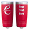 Name & Initial (Girly) Red Polar Camel Tumbler - 20oz - Double Sided - Approval