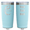 Name & Initial (Girly) Teal Polar Camel Tumbler - 20oz -Double Sided - Approval