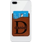 Name & Initial (for Guys) Leatherette Phone Wallet (Personalized)