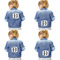 Name & Initial (for Guys) Custom Shape Iron On Patches - XXL APPROVAL (set of 4)