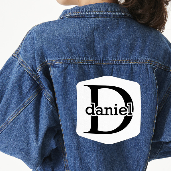 Custom Name & Initial (for Guys) Large Custom Shape Patch - 2XL (Personalized)