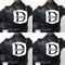 Name & Initial (for Guys) Custom Shape Iron On Patches - XXXL APPROVAL set of 4