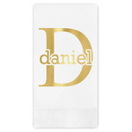 Name & Initial (for Guys) Guest Napkins - Foil Stamped (Personalized)