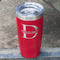 Name & Initial (for Guys) Red Polar Camel Tumbler - 20oz - Angled