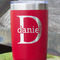 Name & Initial (for Guys) Red Polar Camel Tumbler - 20oz - Close Up