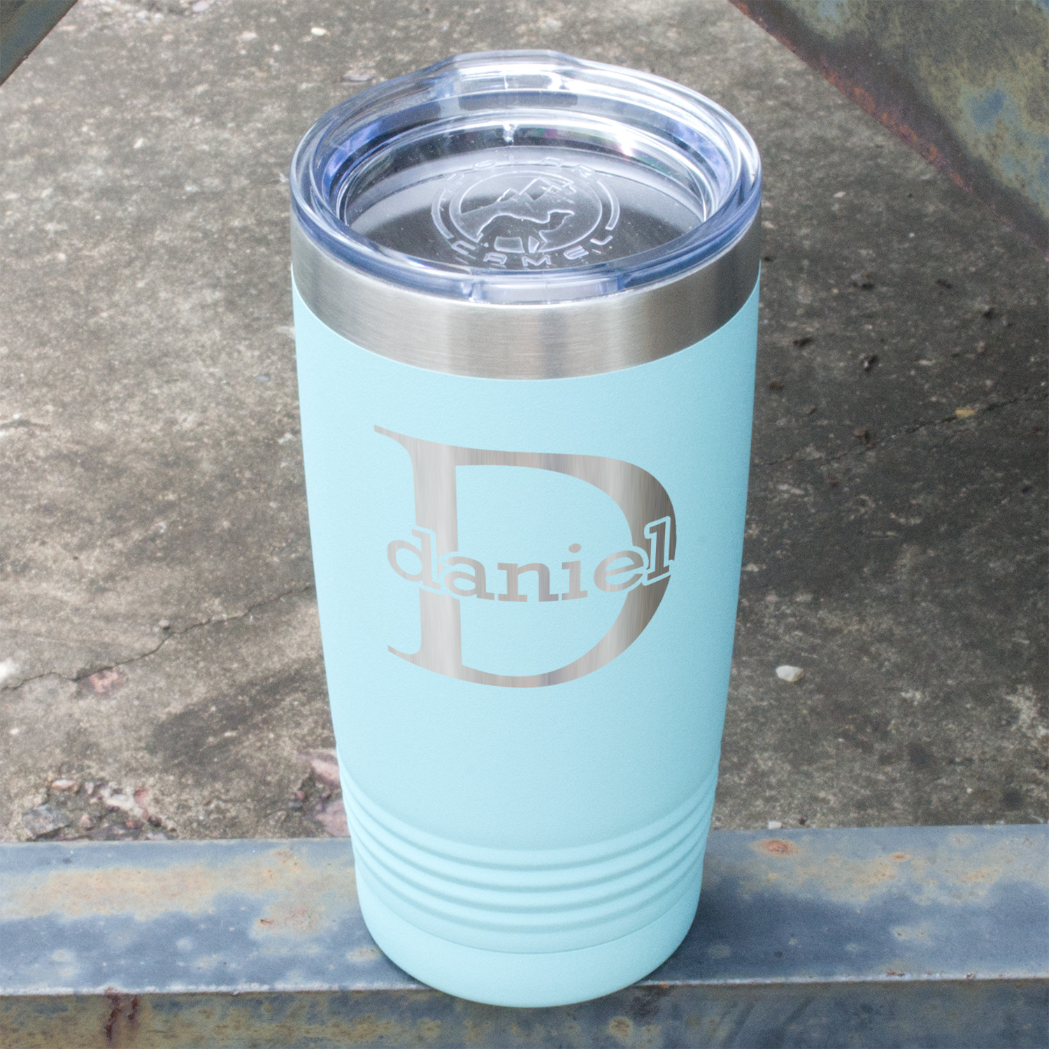 Name & Initial (for Guys) Design Custom Stemless Stainless Steel Wine  Tumbler