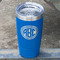 Round Monogram Blue Polar Camel Tumbler - 20oz - Angled