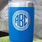 Round Monogram Blue Polar Camel Tumbler - 20oz - Close Up