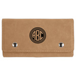 Round Monogram Cards & Dice Set - Light Brown (Personalized)